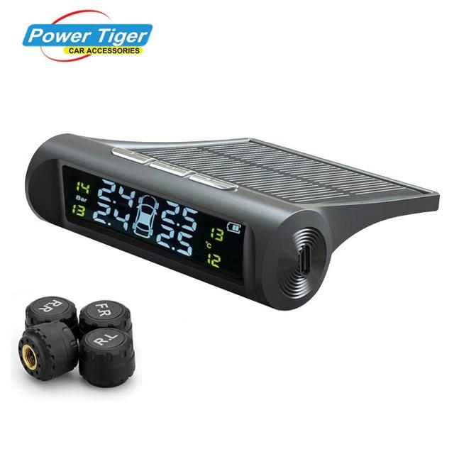 TPMS Đo áp suất lốp năng lượng mặt trời cảm biến gắn trong hoặc ngoài