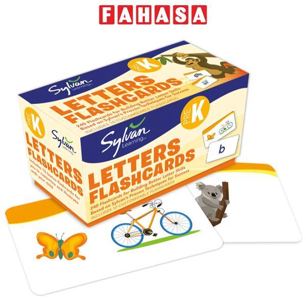 Pre-K Letters Flashcards: 240 Flashcards For Building Better Letter Skills Based On Sylvan's Proven Techniques For Success