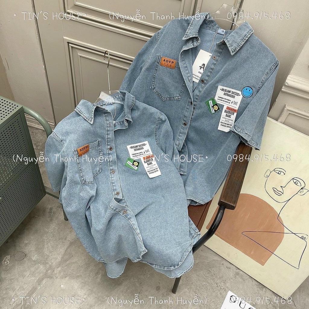 Áo sơ mi bò nữ in hình