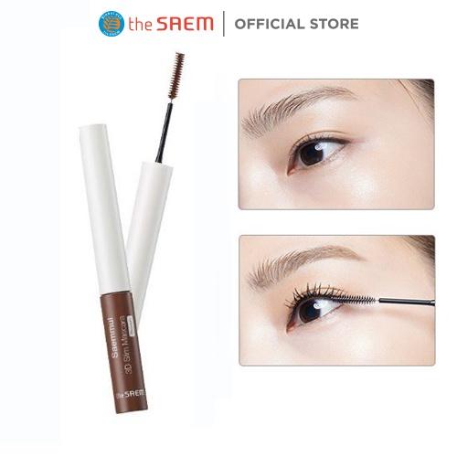 Mascara Làm Dày và Cong Mi the SAEM Saemmul 3D Slim Mascara - Brown 4g