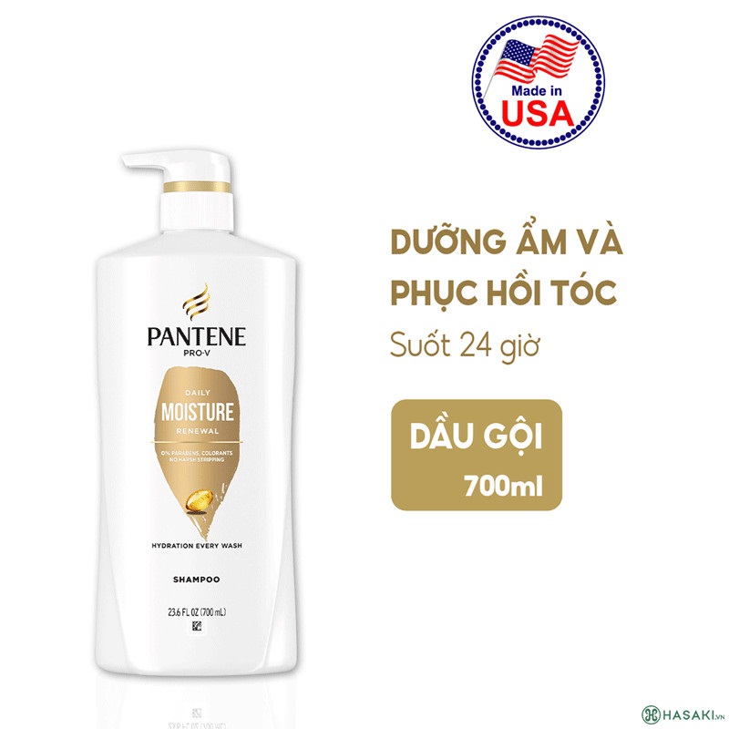 Dầu Gội Dưỡng Ẩm Pantene Shampoo Moisture Renewal 700ml