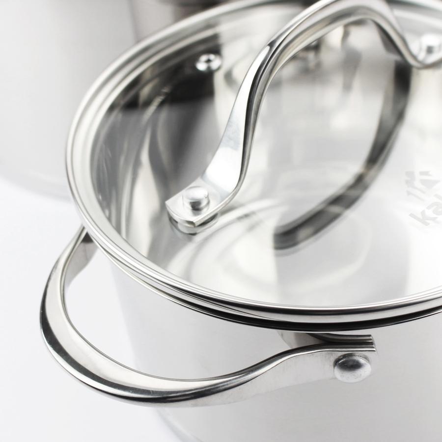 Bộ Nồi INOX 304 Cao Cấp 5 Đáy Slamer Size 16-20-24 Hàng Chính Hãng KALPEN-GIA DỤNG ĐỨC Bảo Hành 2 Năm
