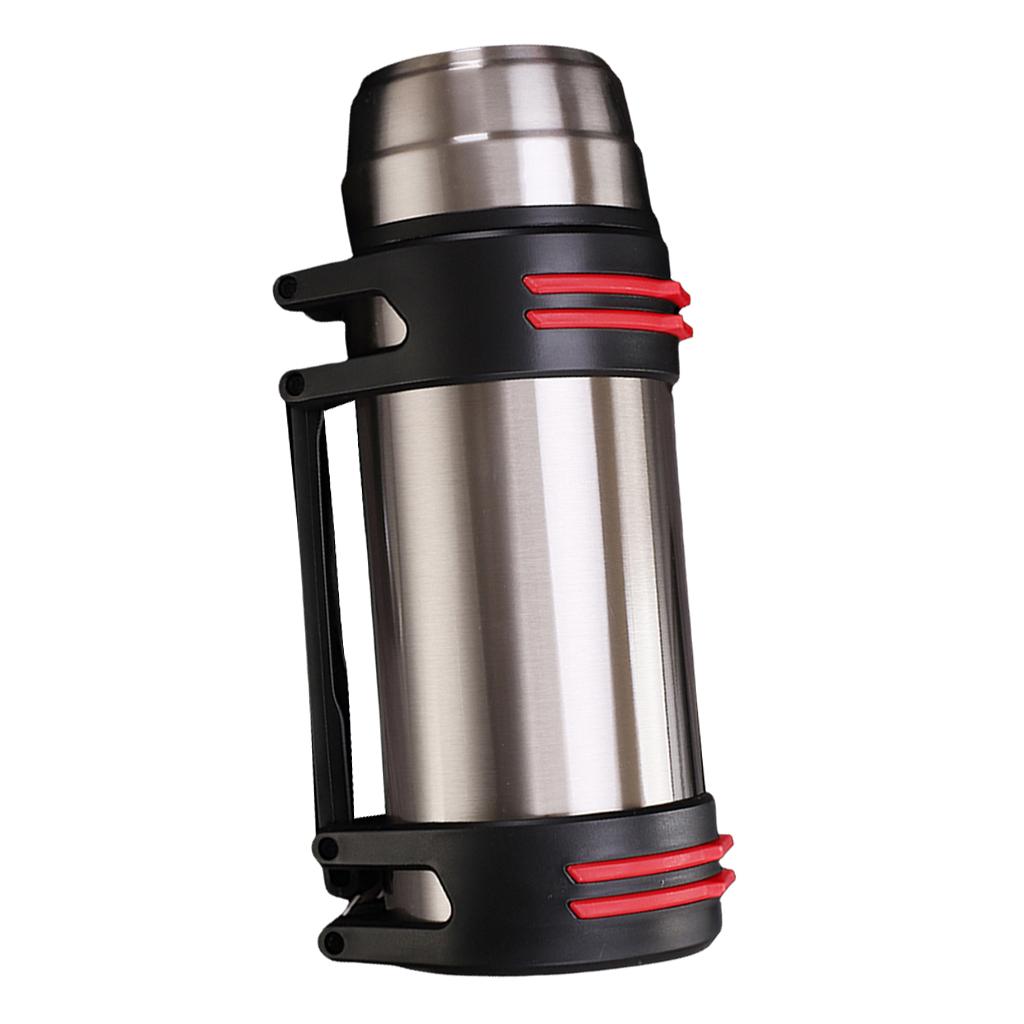 Stainless Steel Vacuum Flask Screw-on Bottles for Camping Travel 1200ml