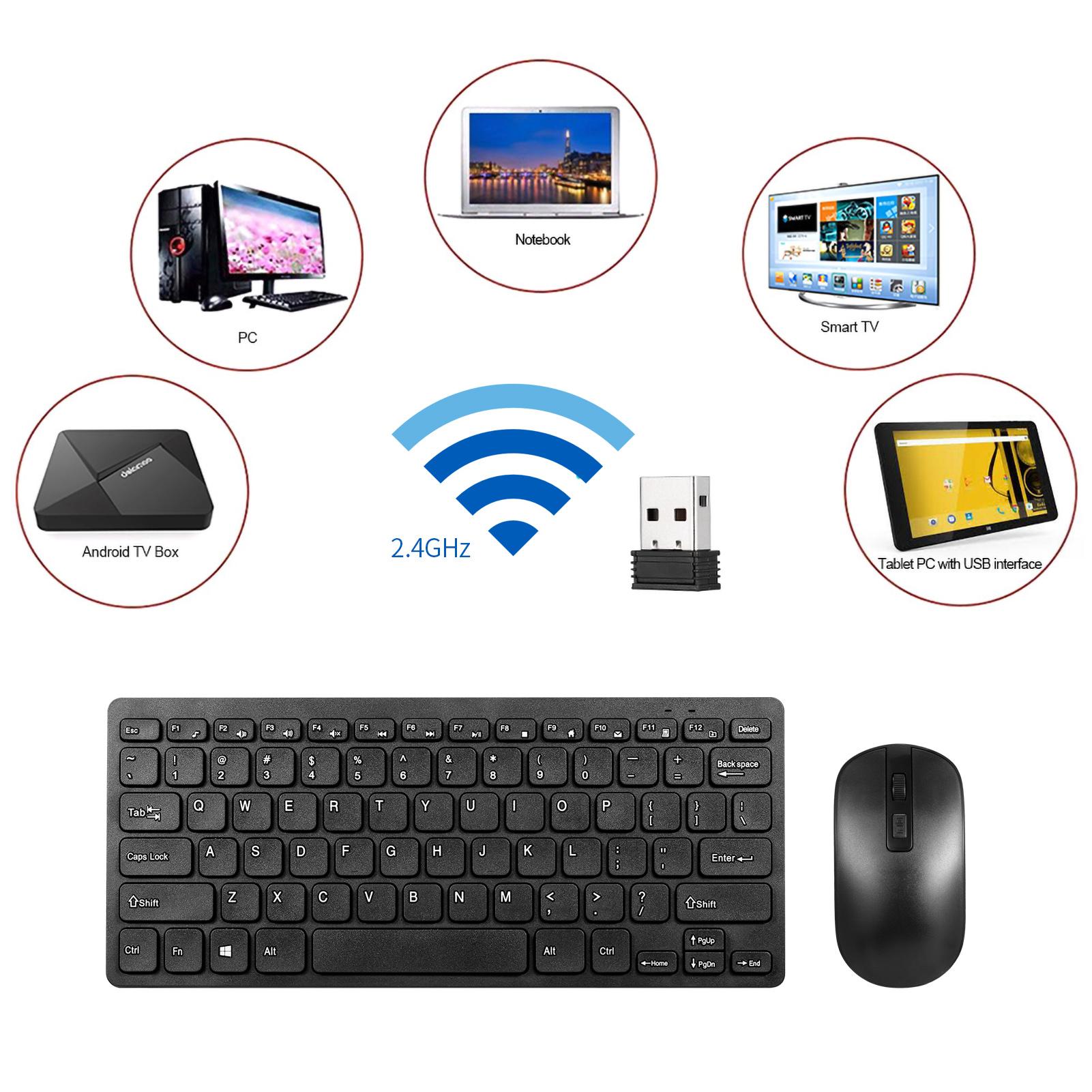 Bộ bàn phím chuột KM901 2.4G 78 phím không dây