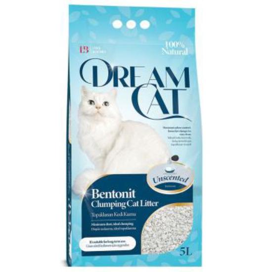 Cát vệ sinh cho mèo DREAMCAT - Dòng Unscented (Hương tự nhiên không mùi) 5L