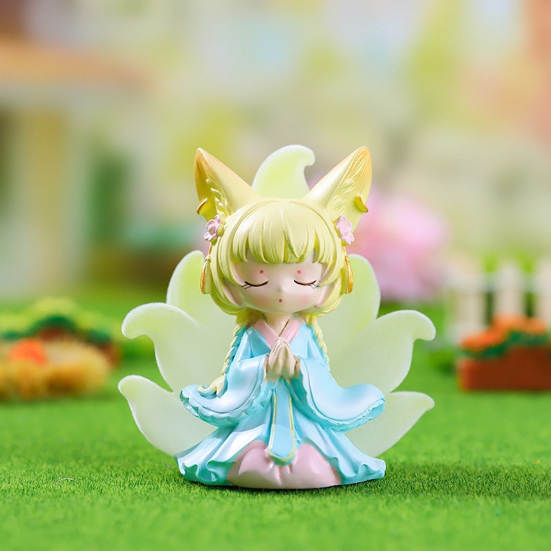 Mô Hình Cô Gái Gumiho Cữu Vĩ Hồ Ly Trang Trí Quà Tặng_ Hàng Chính Hãng