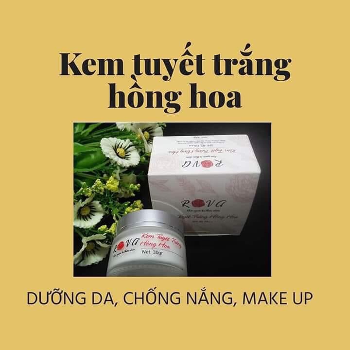 Kem nền dưỡng da và chống nắng Rova 3in1 độ SPF 40 PA ++, không bết rít, dưỡng trắng, phù hợp mọi loại da và da dầu