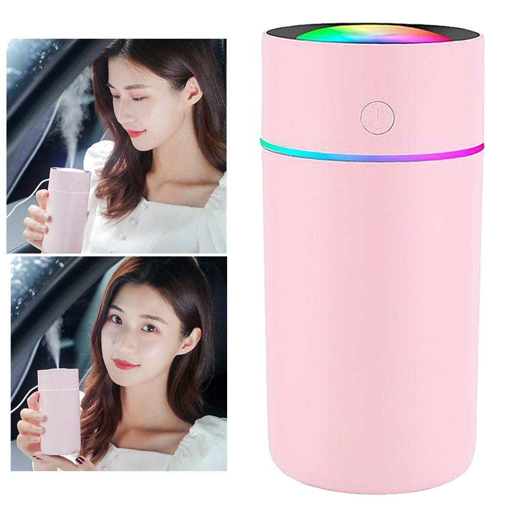 Humidifiers,320ml Ultrasonic Whisper-Quiet Humidifiers for Bedroom with 7 Color LED Display Sleep Timing Mode for Home Baby