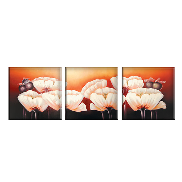 Bộ 3 Tranh Canvas Về Hoa W156