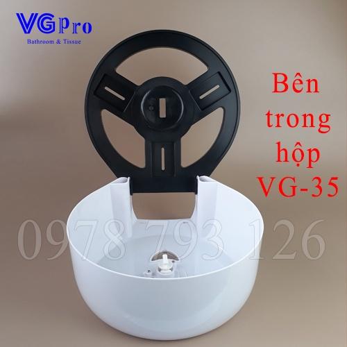 Hộp Đựng Giấy Vệ Sinh Công Nghiệp Cuộn Lớn VG 35 Treo Tường Trong Nhà Vệ Sinh, VGpro Cung Cấp Buôn Sỉ Lẻ