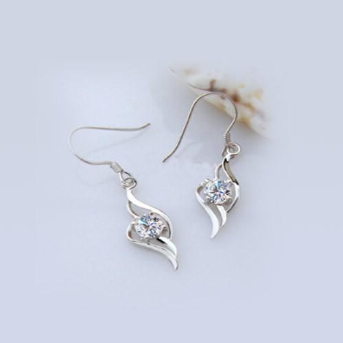 Bông tai alice thời trang trắng/tím - BH524