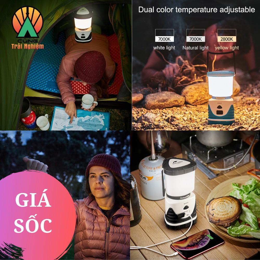 Đèn Pin Treo Lều Cắm Trại, Du Lịch Dã Ngoại Kiêm Sạc Đa Năng 4 Chế Độ Chiếu Sáng Naturehike NH19Y002-B HÀNG CHÍNH HÃNG