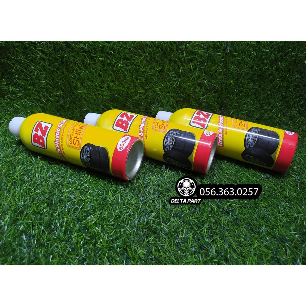 Chai xịt BZ vệ sinh dưỡng bóng lốp xe phục hồi nhựa nhám dưởng nhám bảo vệ chống bụi bẩn