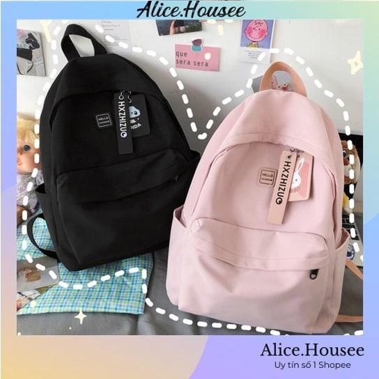 Balo Đi Học Nữ Phong Cách Hàn Quốc Cute Chất Liệu Canvas Chống Thấm Nước Túi Ví Nữ Alicehousee