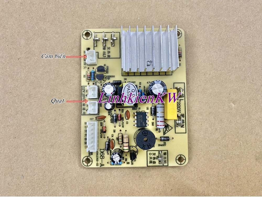 Bo mạch Bếp Hồng Ngoại Đa Năng Cảm Ứng D68-A. Mới.