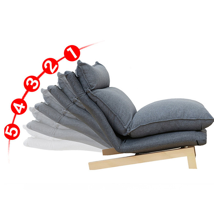 Ghế thư giãn kèm đôn, ghế ngả lưng, ghế sofa GSF006 (giao màu ngẫu nhiên)