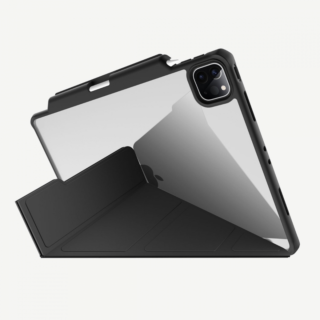 BAO DA ITSKINS HYBRID SOLID FOLIO FOR IPAD 12.9-INCH 2020 BLACK - Hàng Chính Hãng