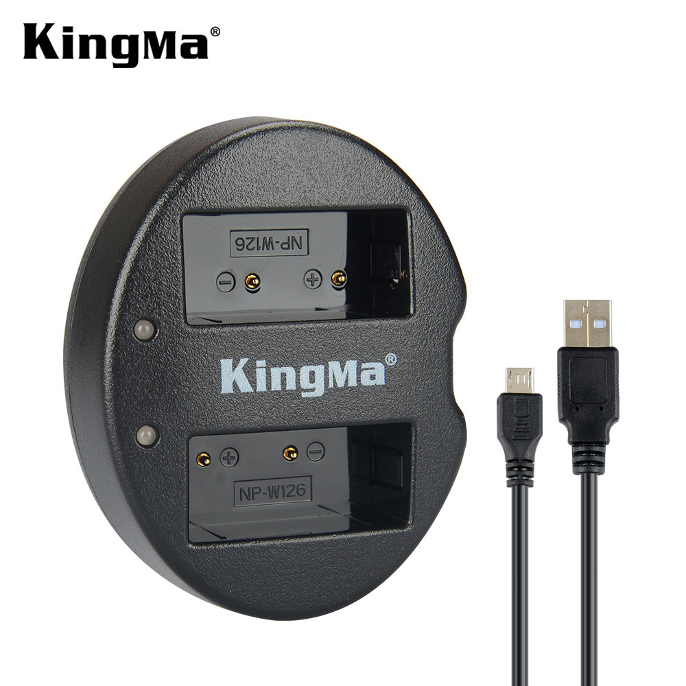 Bộ 1 pin 1 sạc Kingma cho Fujifilm NP-W126, Hàng chính hãng