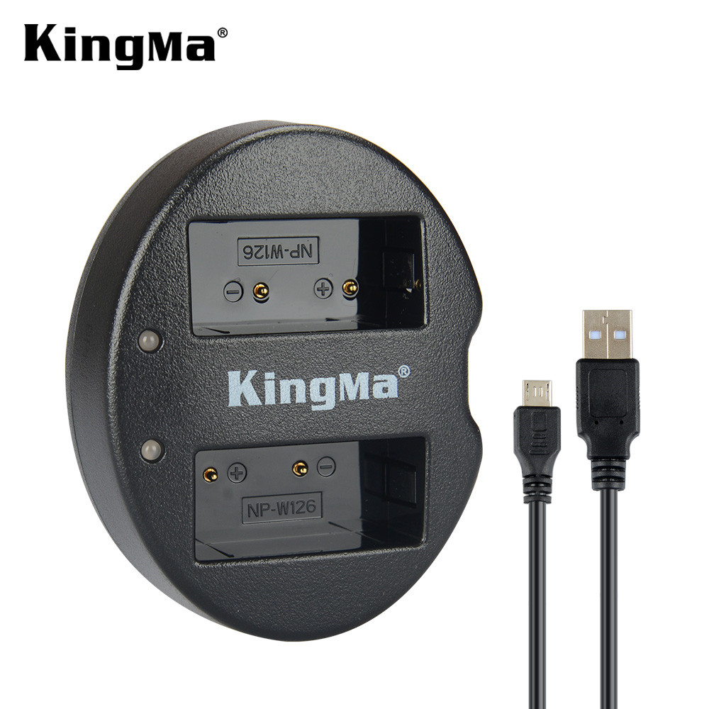 Combo pin sạc Kingma cho Fujifilm NP-W126, Hàng chính hãng