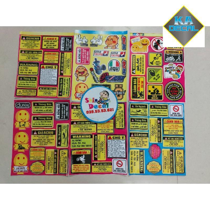 Combo logo cảnh báo