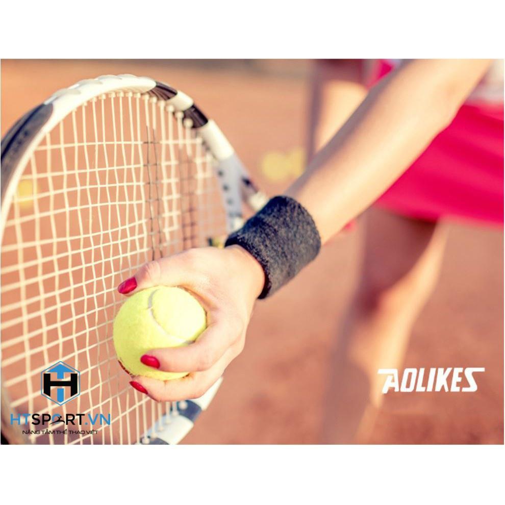 Băng Cổ Tay, Băng Tay Chặn Mồ Hôi Bảo Vệ Cổ Tay Chơi Thể Thao, Tập Gym, Tennis Aolikes AL0230 Chính Hãng (1 Chiếc)