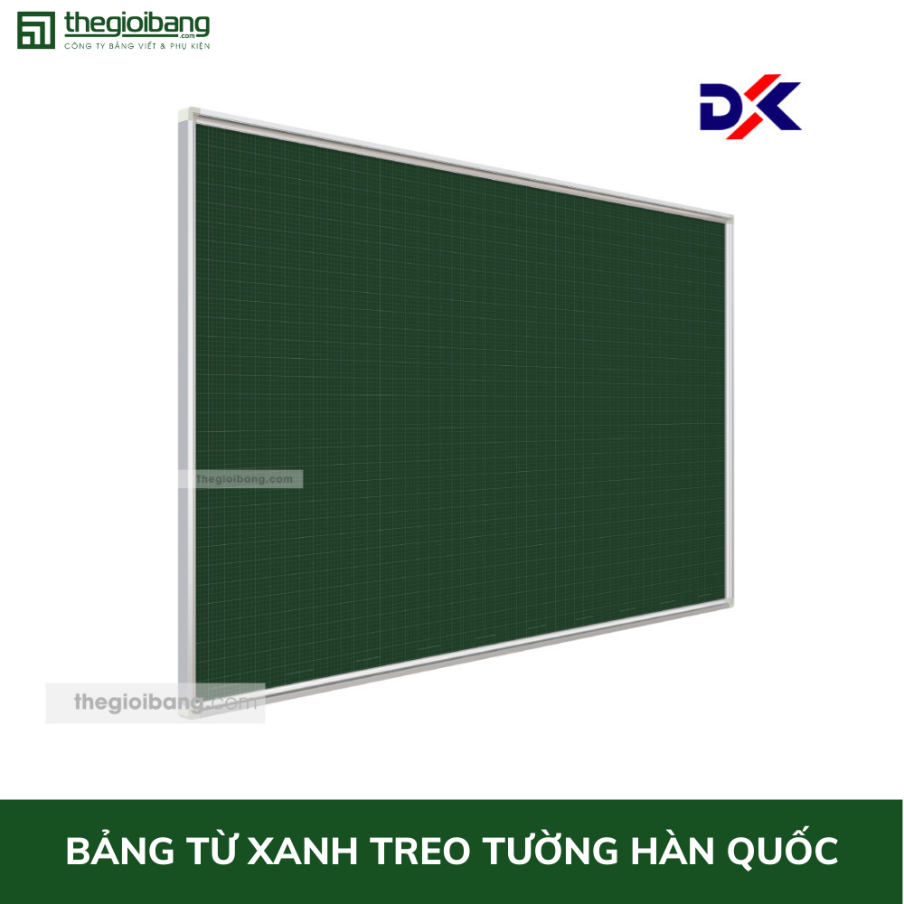 Bảng Từ Xanh Viết Phấn Hàn Quốc - KT 100x120cm - Bảng Tân Hà - Tặng Kèm Phụ Kiện