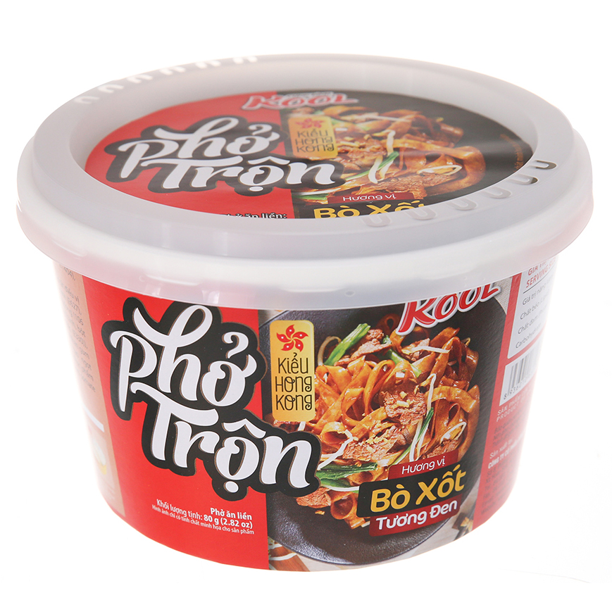 Thùng 12 Hộp Phở Trộn Bò Sốt Tương Đen Cung Đình Kool