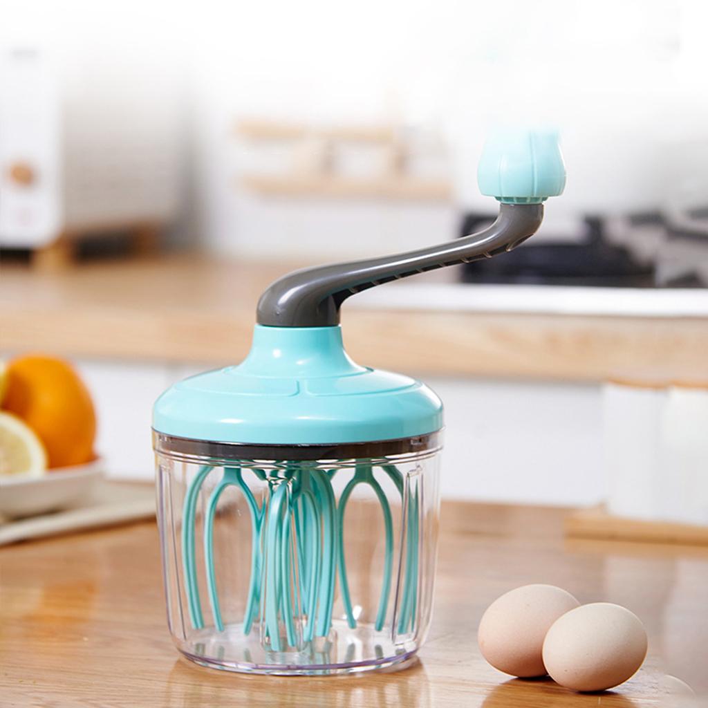 Manual Egg Beater Multifunctional Milk Frother Flour Whisk Eggbeater Baking