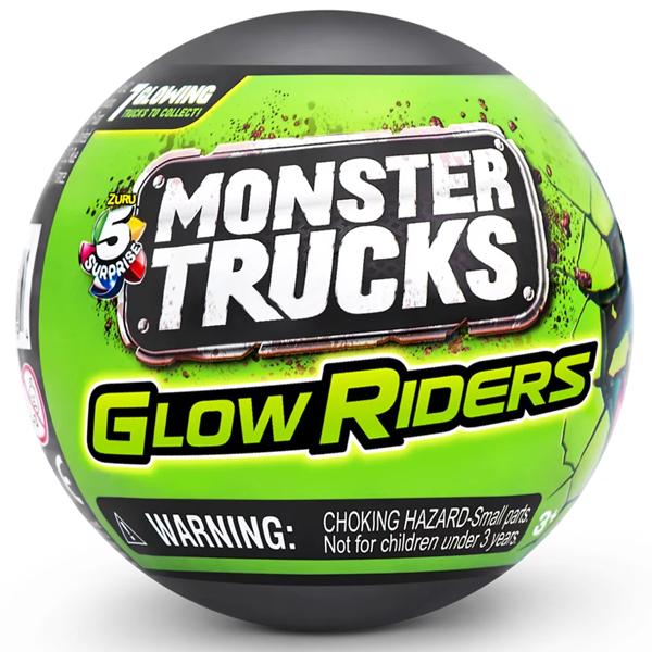 Đồ Chơi Trứng Sưu Tập Xe Tải Quái Vật 5 Surprise Monster Truck Glow Riders - Zuru 77266 (Mẫu Sản Phẩm Bên Trong Là Ngẫu Nhiên)