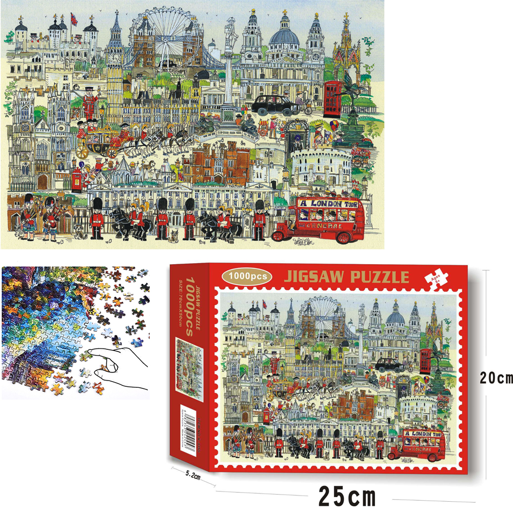 Bộ Tranh Ghép Xếp Hình 1000 Pcs Jigsaw Puzzle Tranh Ghép Thú Vị Cao Cấp Nhiều Loại