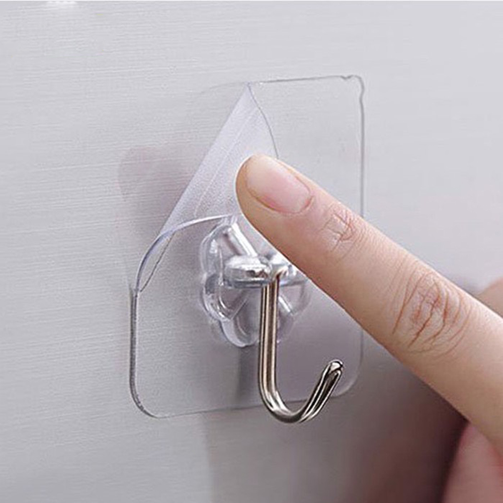 SET Móc Treo Trong Suốt Đa Năng Bằng Nhựa Nhỏ Gọn, Móc Dán Tường Siêu Chắc, Móc Treo Đồ Dùng Gia Đình. Taky Home 2213set