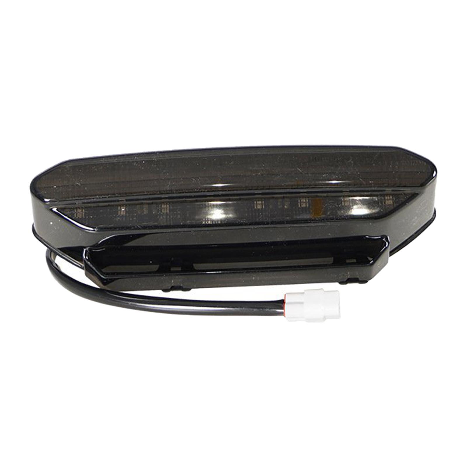 Motorcycle Rear Led Brake Tail Light Indicators Black
