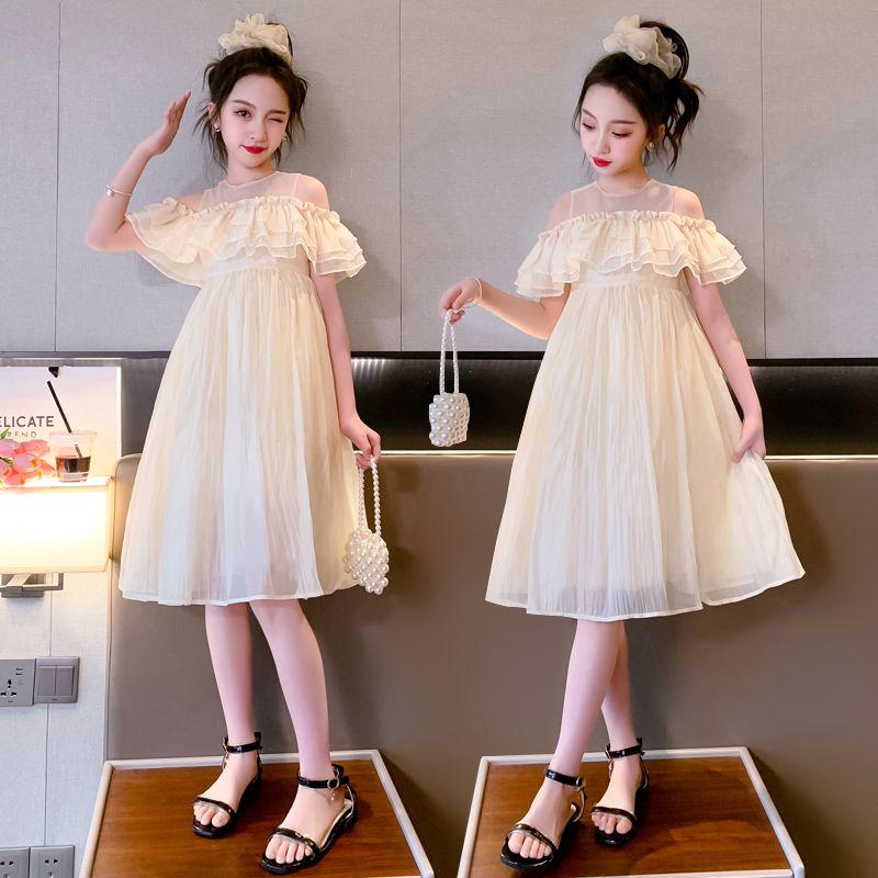 DONGSHOP HOT Cô gái váy tây mùa hè 2023 mùa hè trẻ em siêu tiên váy công chúa cô gái lớn bé váy mùa hè