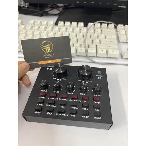 Sound Card Thu Âm Bluetooth V8 Thiết Bị Thu Âm Phụ Kiện Card Âm Thanh