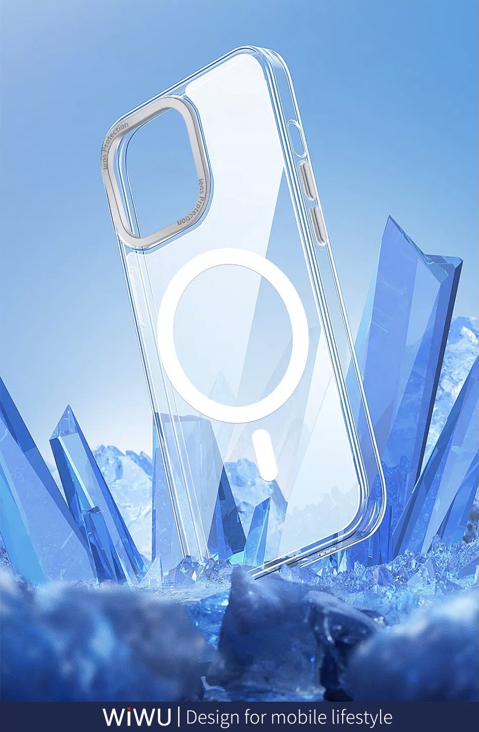 Ốp Wiwu Ultra Thin Frosted phone case UTFC-103 Cho Iphone 14 được làm bằng PC mờ, thiết kế trong suốt, chống oxy hóa, không dễ ố vàng - Hàng Chính Hãng