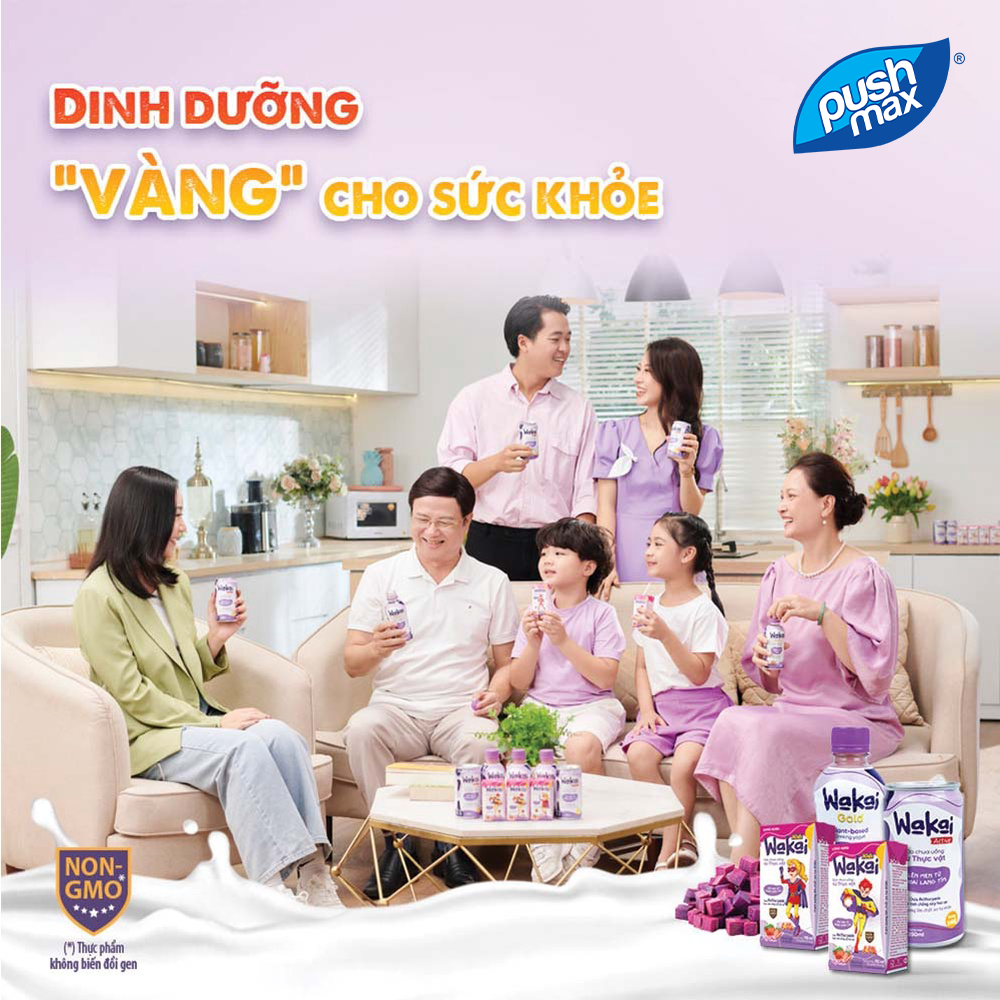 Lốc 6 Lon Sữa Chua Uống Từ Thực Vật Wakai Active (250ml x 6 Lon)