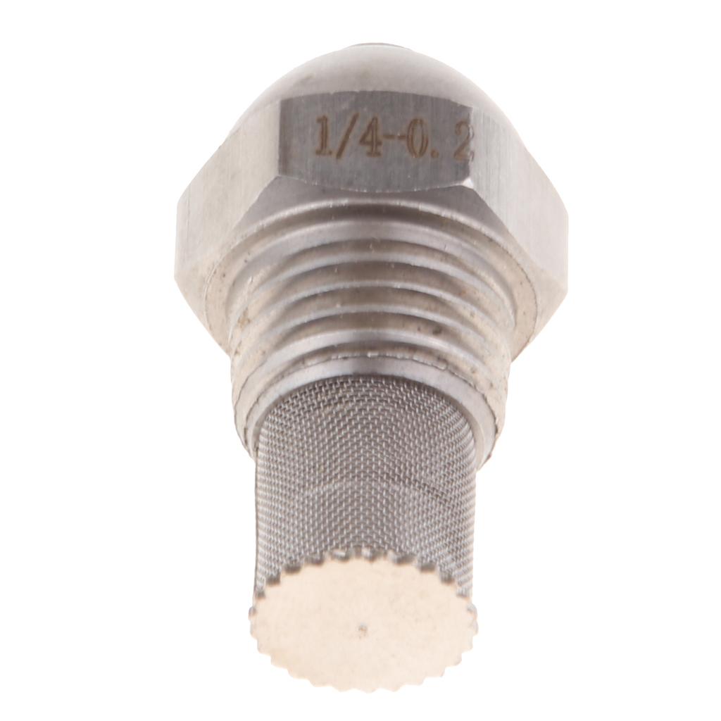 0.2mm Hole Diameter Brass Oil Fuel Burner Spray Nozzle