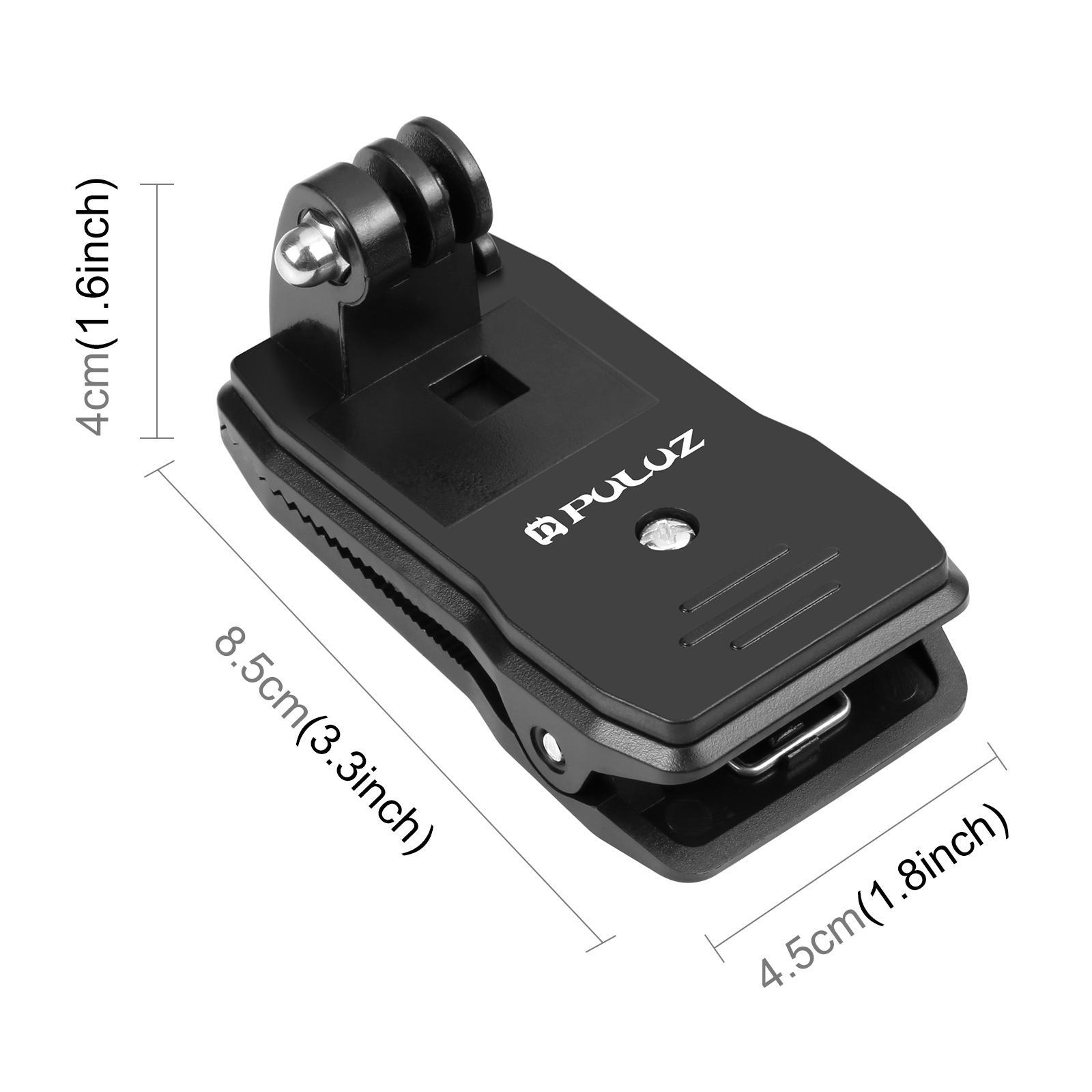 Backpack Clip Camera Holder Hat Mount for Sports Action Cameras Mobile Phone