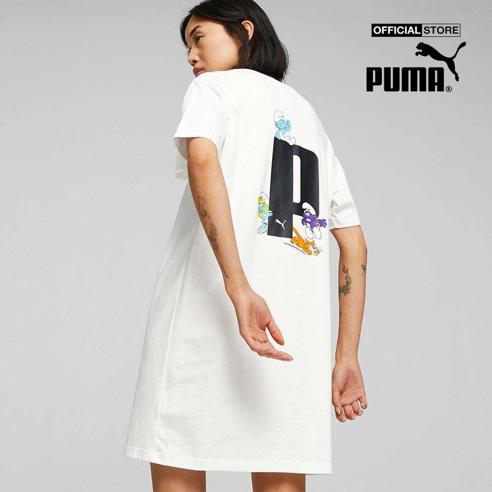 PUMA - Đầm mini nữ cổ tròn tay ngắn 622194-0