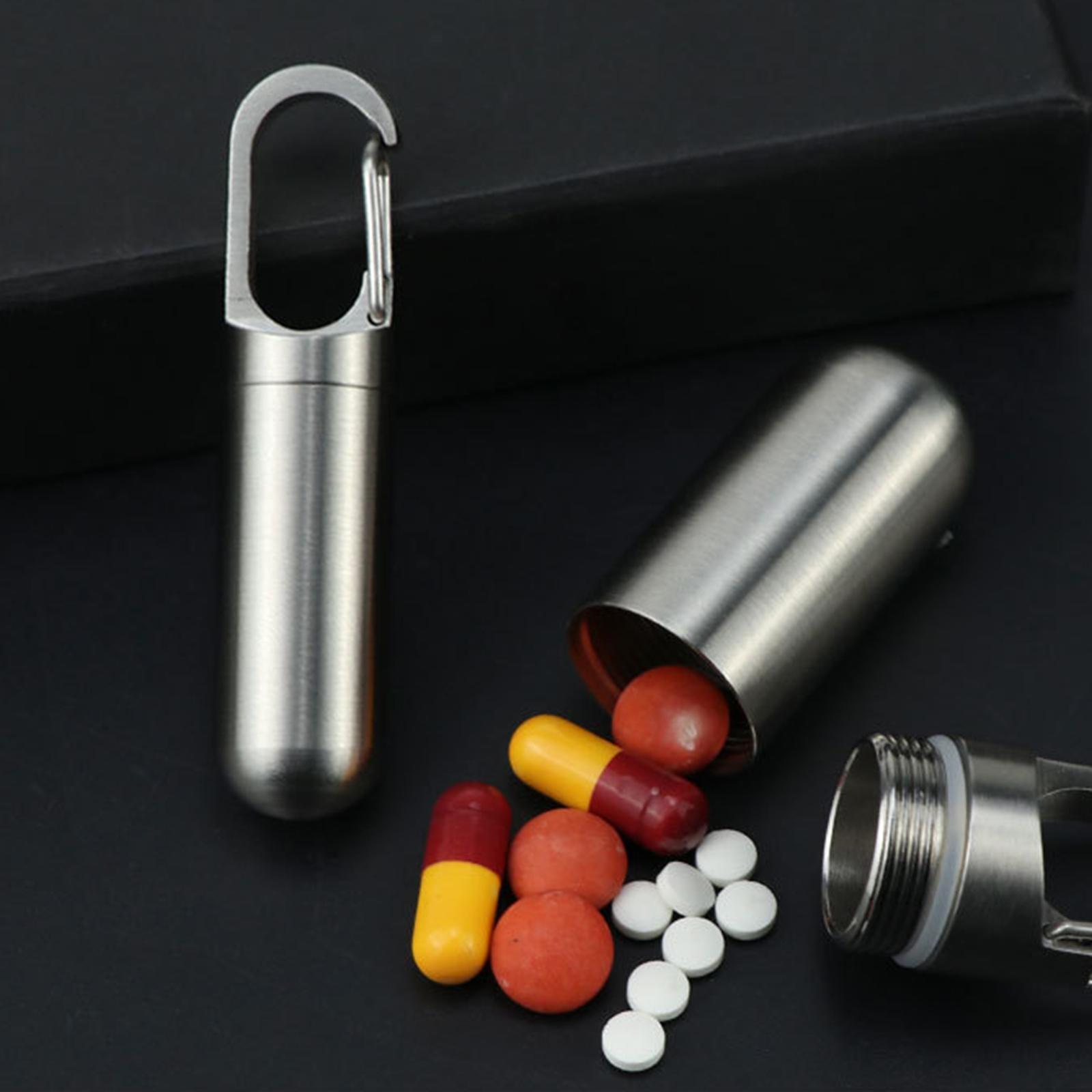 Mini Pill Box Portable Pill Organizer Tablet Container for Camping Travel