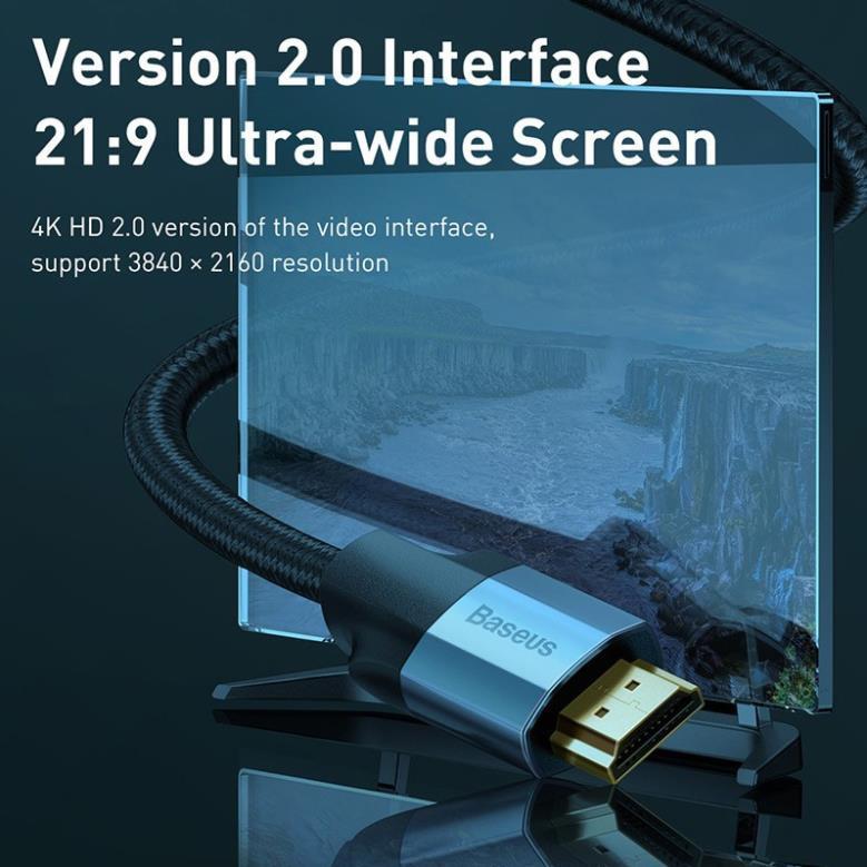 Cáp HDMI Baseus Enjoyment Series 4K LV724 - hàng chính hãng.