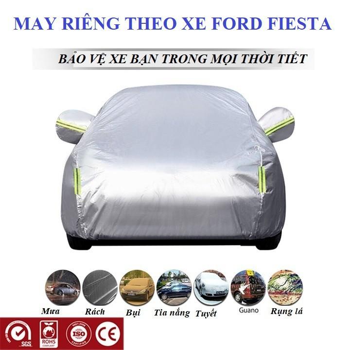 Bạt phủ ô tô, áo trùm xe, bạt che nắng mưa VẢI DÙ dùng riêng cho xe FORD FIESTA SEDAN