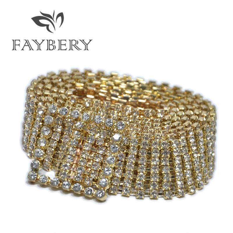 Thời Trang Cao Cấp Đá Nhân Nữ Cho Phụ Nữ Skinny Tinh Thể Kim Cương Dây Màu Cho ĐẦM DỰ TIỆC Bling Ren