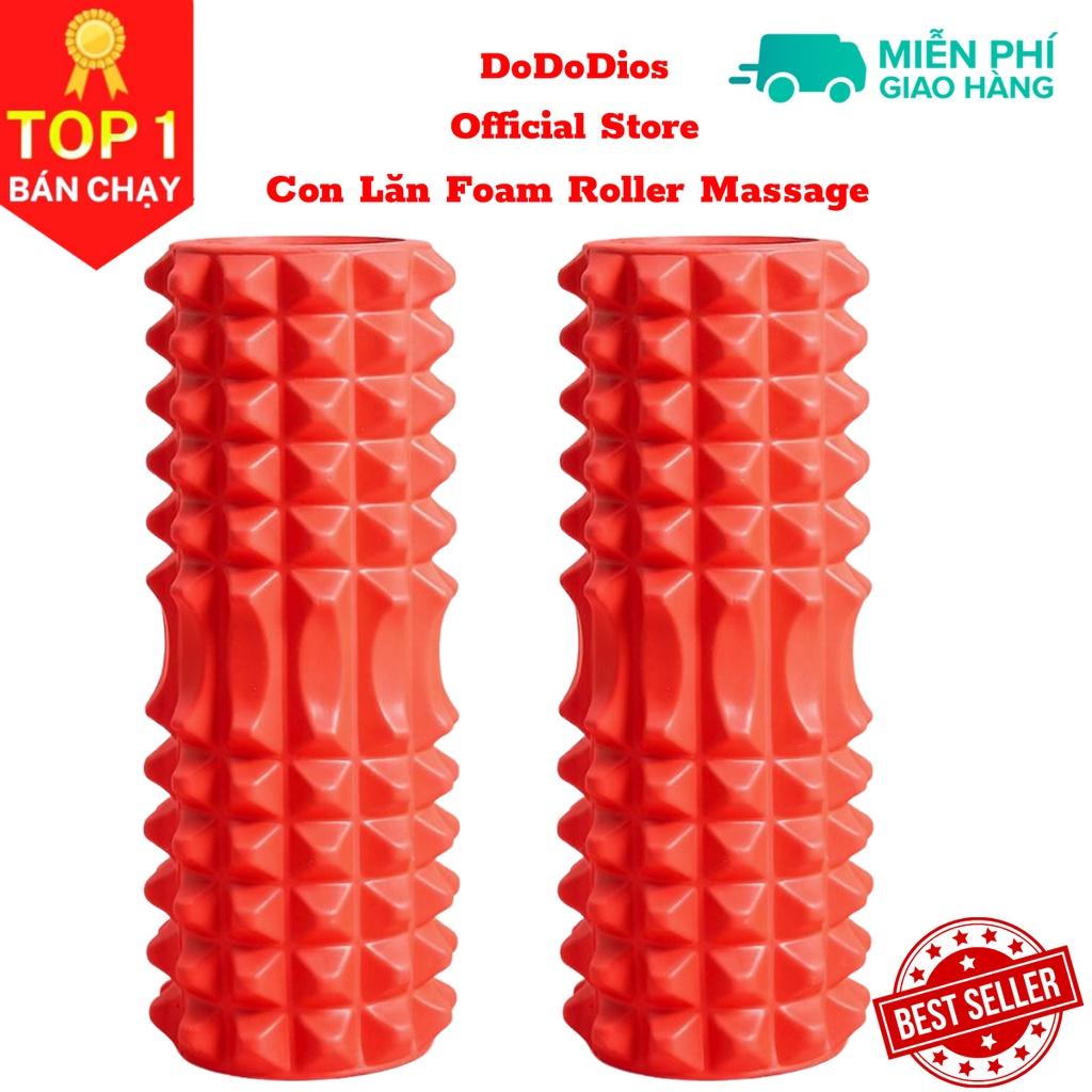 Con Lăn Foam Roller Massage, Dãn Cơ Tập Gym,Yoga Màu Đỏ