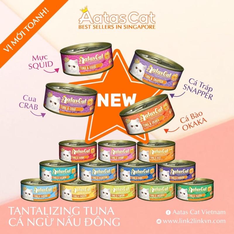 PATE AATAS CAT _ COMBO 24 LON MIX 24 VỊ [ 24lon x 80g