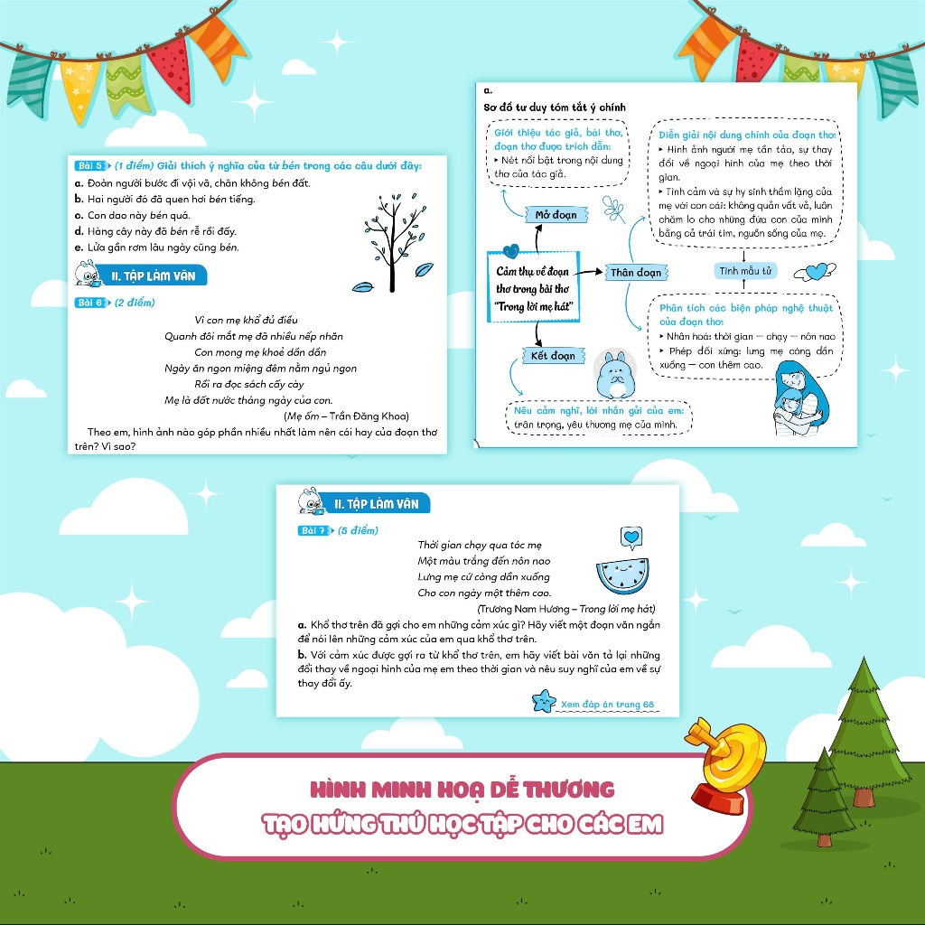 Sách Combo Chinh phục đề thi vào lớp 6 trường THCS Chất lượng cao môn Toán - Anh - Tiếng Việt