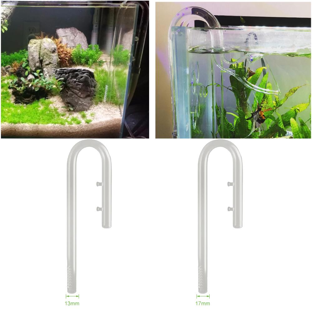 Ống nối cho Bộ lọc bể cá bằng thủy tinh borosilicat độ trong suốt cao Hình chữ U Đường kính bên ngoài 17MM