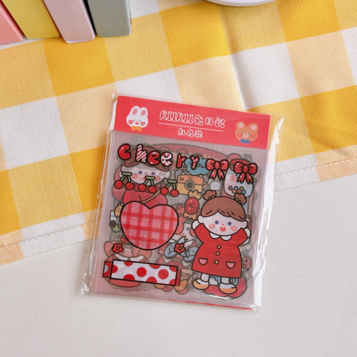 Hình dán sticker trang trí 20 tấm cute xinh dán sách vở phụ kiện chất lượng giá rẻ tặng quà học sinh