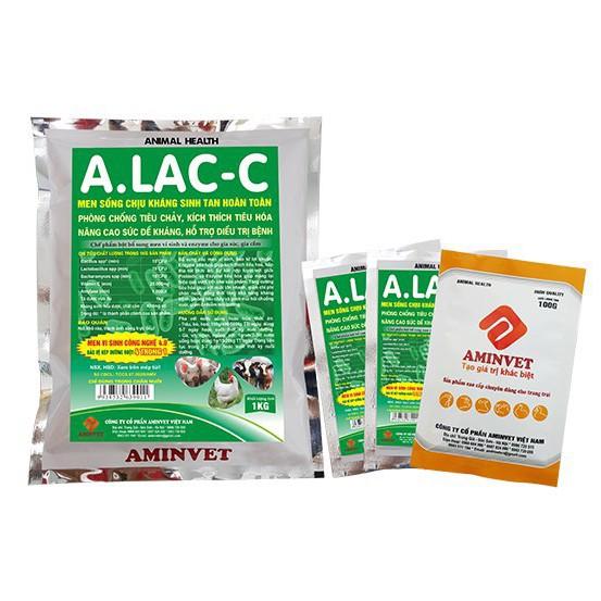 Men tiêu hóa chịu kháng sinh tan hoàn toàn dùng cho vật nuôi A.lac C