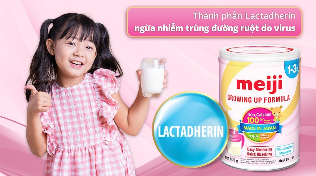 Sữa cho trẻ 1-3 tuổi Meiji Nhật giàu dưỡng chất kèm DHA giúp phát triển cân đối chiều cao, cân nặng, trí não trẻ - Massel Official